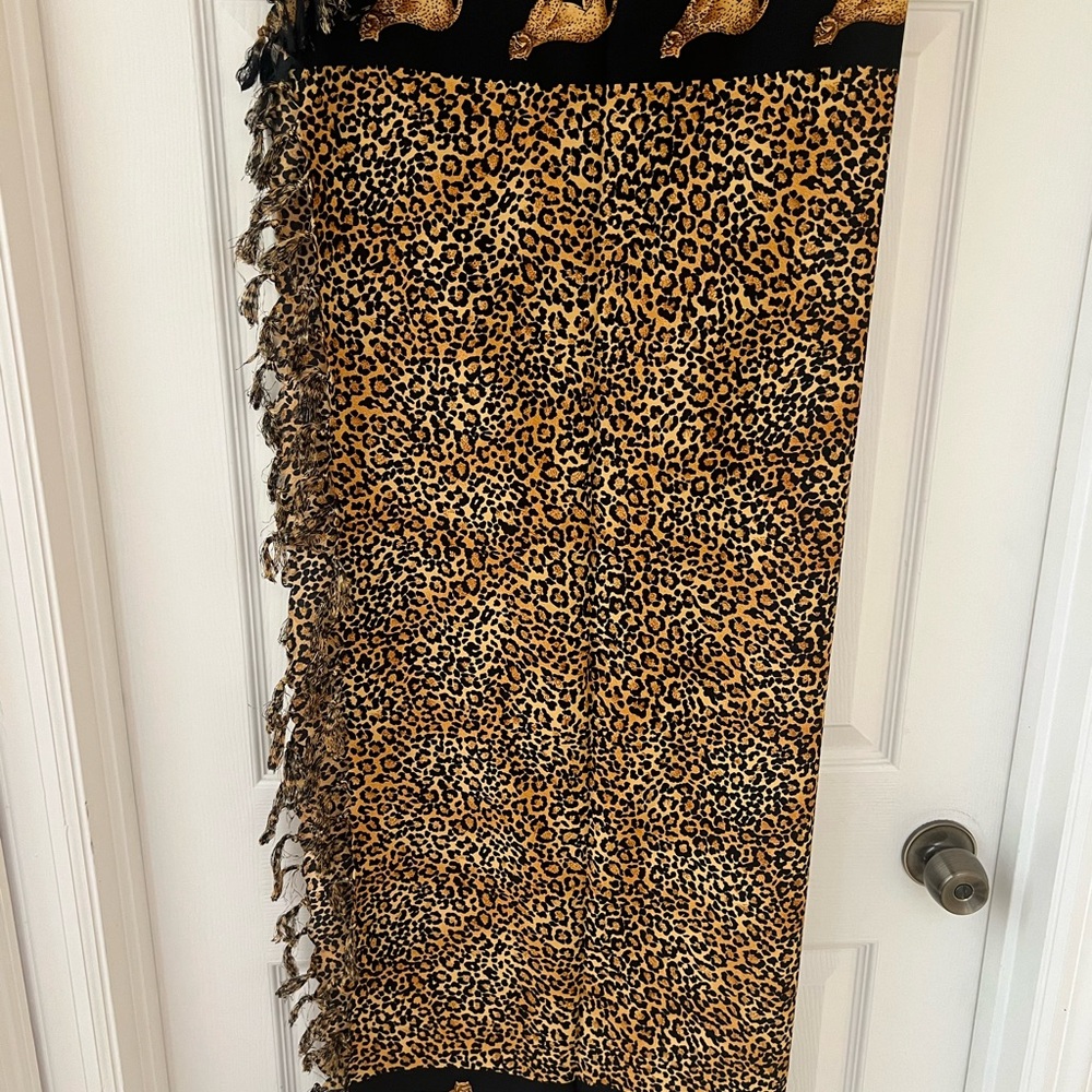 Leopard Print Women's Swim Cover-Up